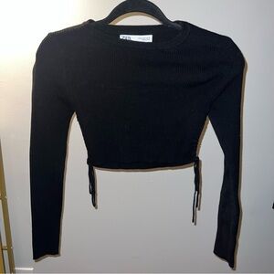 Cropped sweater long sleeve
